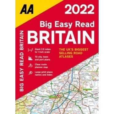 AA Road Atlas: Big Easy Read Britain 2024 (Paperback)