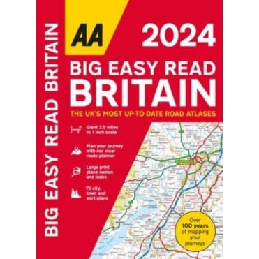 AA Road Atlas: Big Easy Read Britain 2025 (Spiral)