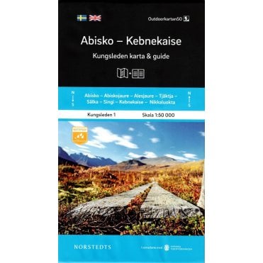 Abisko - Kebnekaise. Kungsleden hiking trail map & guide - p