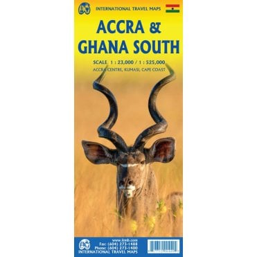 Accra & Ghana South Travel Map