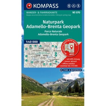 Adamello Brenta Geopark / Adamello-Brenta Geopark | Kompass hiking map 070