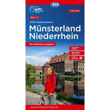 ADFC Cycle Tour Map 10: Munsterland - Lower Rhine