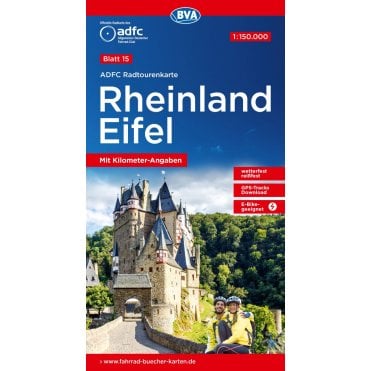 ADFC Cycle Tour Map 15: Rhineland - Eifels