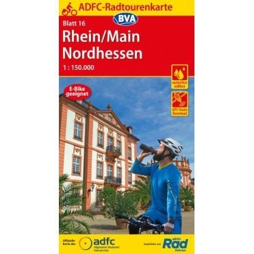 ADFC Cycle Tour Map 16: Rhine - Main - North Hesse