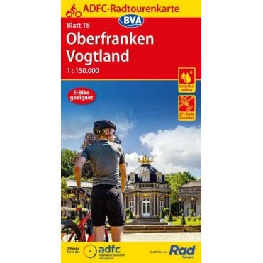 ADFC Cycle Tour Map 18: Upper Franconia - Vogtland