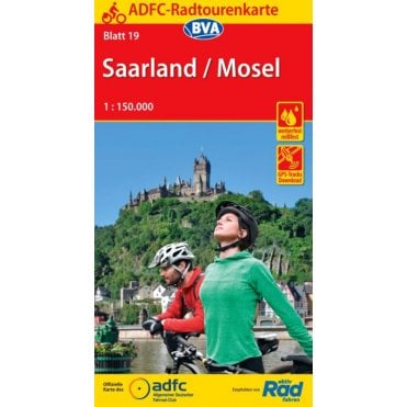 ADFC Cycle Tour Map 19: Mosel - Saarland
