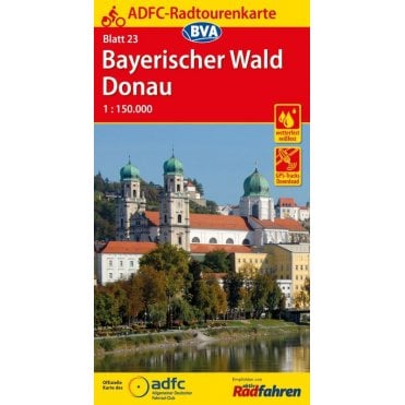 ADFC Cycle Tour Map 23: Bavarian Forest  -  Danube