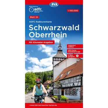 ADFC Cycle Tour Map 24: Black Forest - Oberrhein