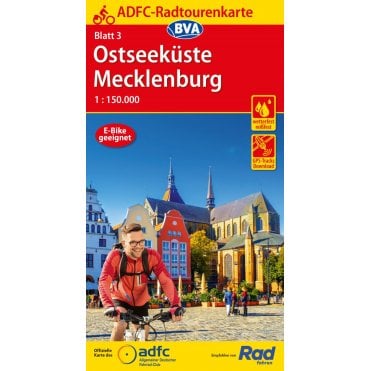 ADFC Cycle Tour Map 3: Baltic Sea coast - Mecklenburg