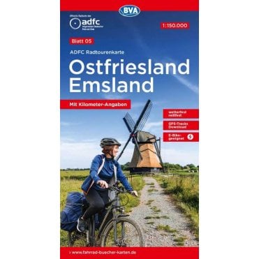 ADFC Cycle Tour Map 5: East Frisia - Emsland