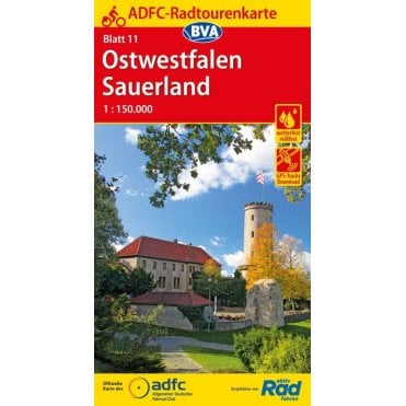 ADFC Cycle Tour Map 11: East Westphalia - Sauerland