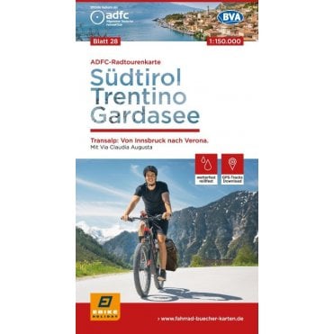 ADFC Cycle Tour Map 28: South Tyrol, Trentino, Lake Garda