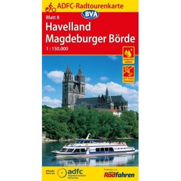 ADFC Cycle Tour Map 8: Havelland - Magdeburger Borde