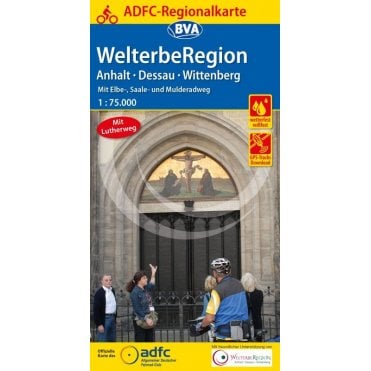 Anhalt/Dessau/Wittenberg-Welterberegion Regional Cycling Map