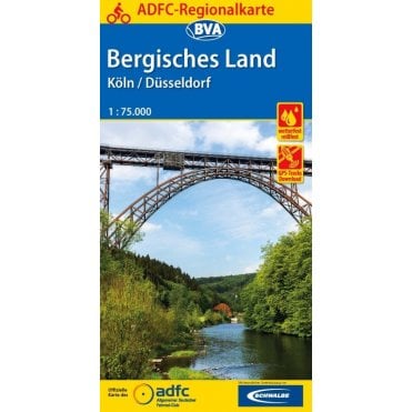 Bergisches Land/Köln/Düsseldorf Regional Cycling Map