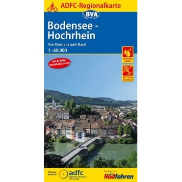 Bodensee-Hochrhein/Fahrradkarte Regional Cycling Map