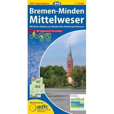 Bremen-Minden/Mittelweser Regional Cycling Map