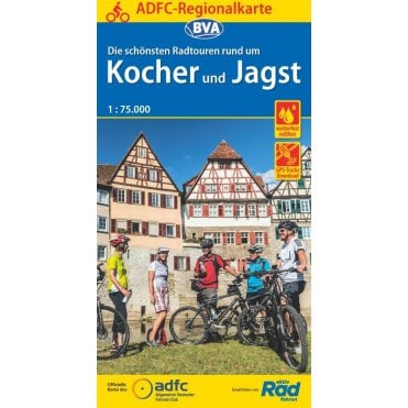 Kocher und Jagst Regional Cycling Map