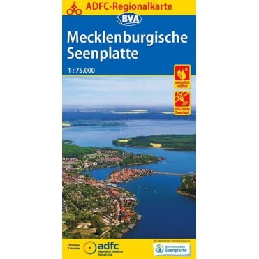 Mecklenburgische Seenplatte Regional Cycling Map