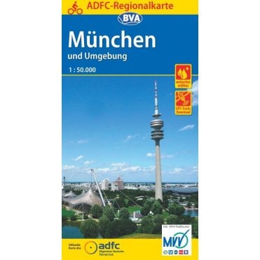 München und Umgebung Regional Cycling Map