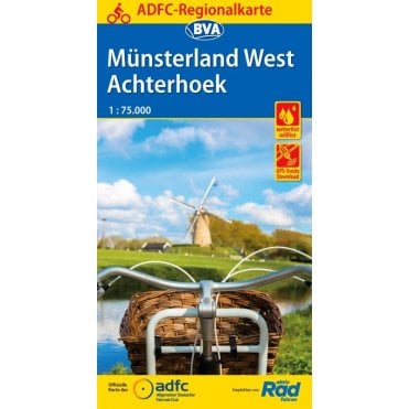 Münsterland West/Achterhoek Regional Cycling Map