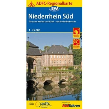 Niederrhein Süd Regional Cycling Map