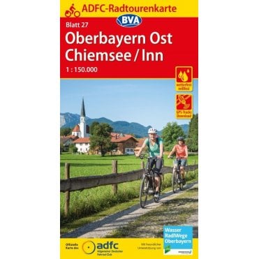ADFC Cycle Tour Map 27: Upper Bavaria Ost - Chiemsee-Inn