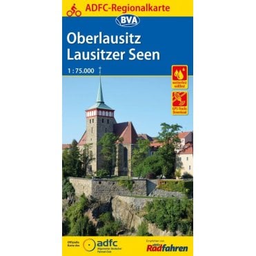 Oberlausitz/Lausitzer Seen Regional Cycling Map