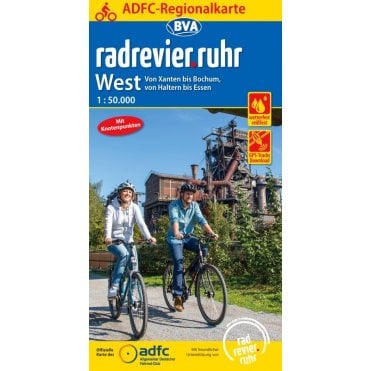 radrevier.ruhr West Regional Cycling Map