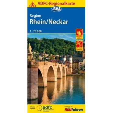 Region Rhein/Neckar Regional Cycling Map