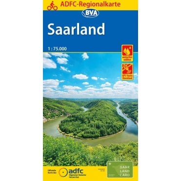 Saarland Regional Cycling Map