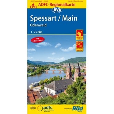 Spessart/Main/Odenwald Regional Cycling Map