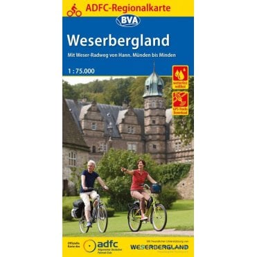Weserbergland Regional Cycling Map