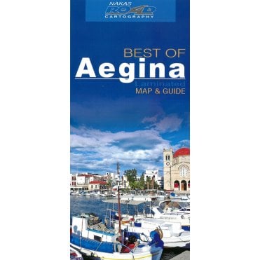 Aegina (Greece) 'best of' tourist map with information guide