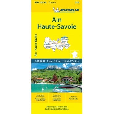 Michelin Local Maps of France 328: Ain Haute-Savoie