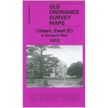 Cheam, Ewell (East) & Nonsuch Park 1910 (Surrey Sheet 13.14) - Old OS Maps