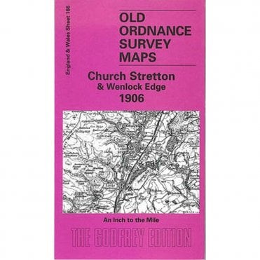 Church Stretton & Wenlock Edge 1906 (Inch To The Mile Sheet 166) - Old OS Maps