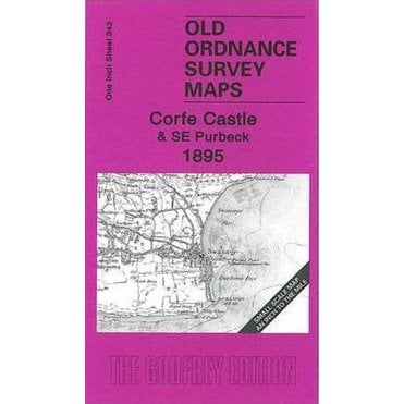 Corfe Castle & SE Purbeck 1895 (Inch To The Mile Sheet 343) - Old OS Maps