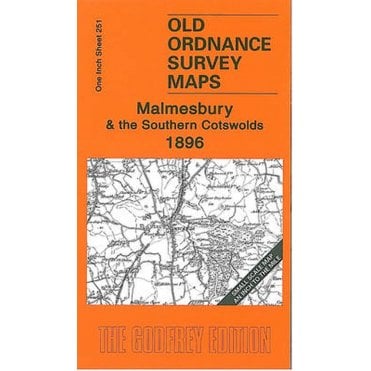 Malmesbury & The Southern Cotswolds 1896 (Inch To The Mile Sheet 251) - Old OS Maps