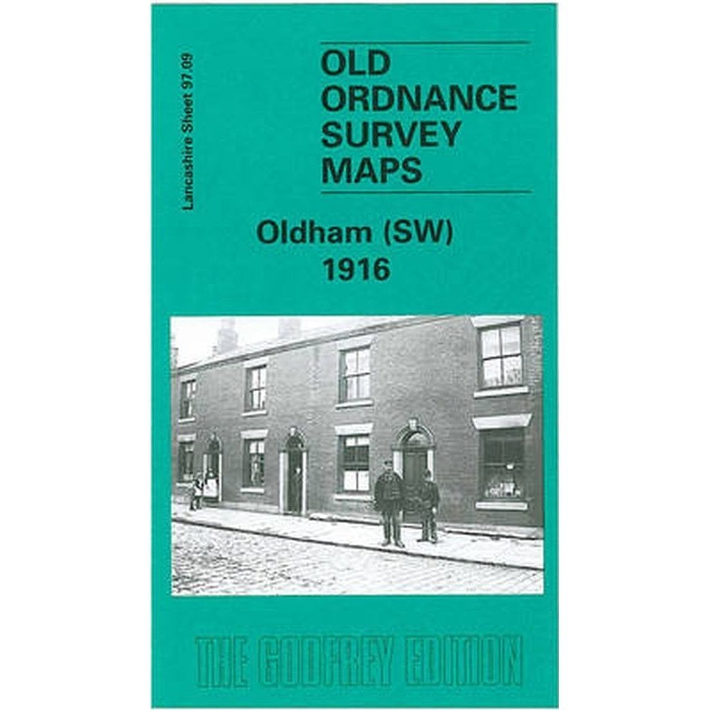 Oldham (South-West) 1916 (Lancashire Sheet 97.09b) - Old OS Maps