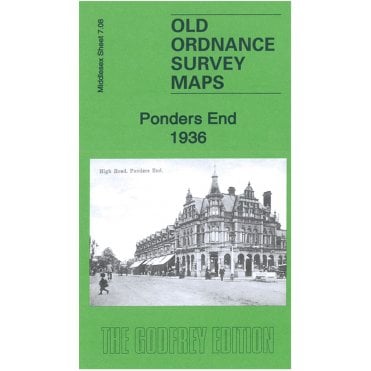 Ponders End 1936 (Middlesex Sheet 7.08b) - Old OS Maps