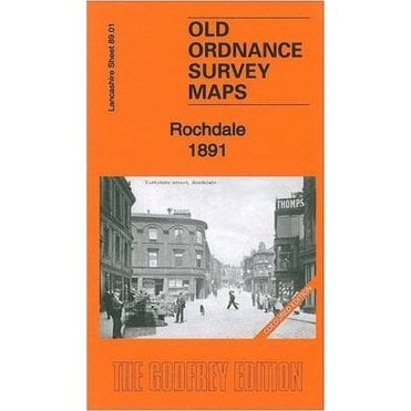 Rochdale 1891 (Coloured Edition) (Lancashire Sheet 89.01a) - Old OS Maps