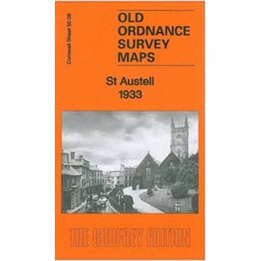 St Austell 1933 (Cornwall Sheet 50.08) - Old OS Maps