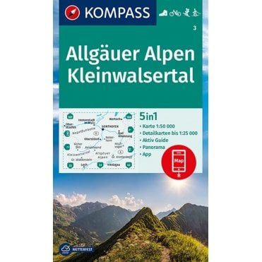 Allgau Alps - Kleinwalsertal | Kompass hiking map 3