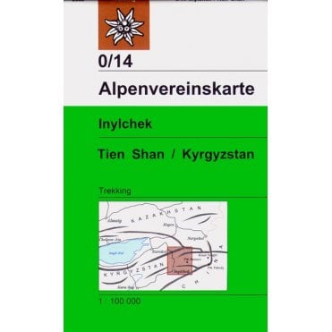 Alpenvereinskarte map 0/14: Inylchek - Tienschan-West / Kyrgyzstan (Trekking)