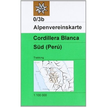 Alpenvereinskarte map 0/3b: Cordillera Blanca - Süd / South (Peru) (Trekking)