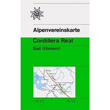 Alpenvereinskarte map 0/9: Cordillera Real - Süd / South (Illimani - Bolivia) (Trekking)