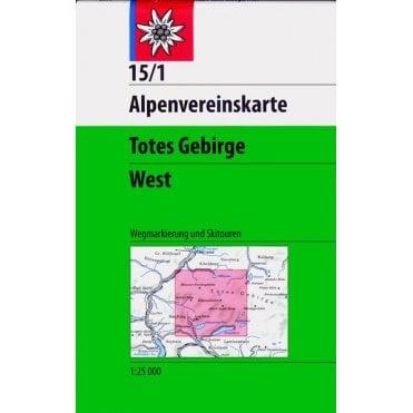 Alpenvereinskarte map 15/1: Totes Gebirges - West (Hiking and Ski)