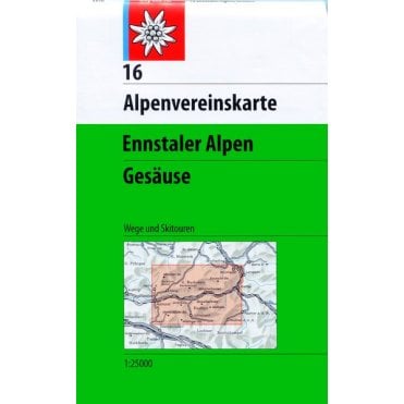Alpenvereinskarte map 16: Ennstal Alps - Gesäuse (Hiking and Ski)