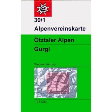 Alpenvereinskarte map 30/1: Oetztal Alps - Gurgl (Hiking and Ski)